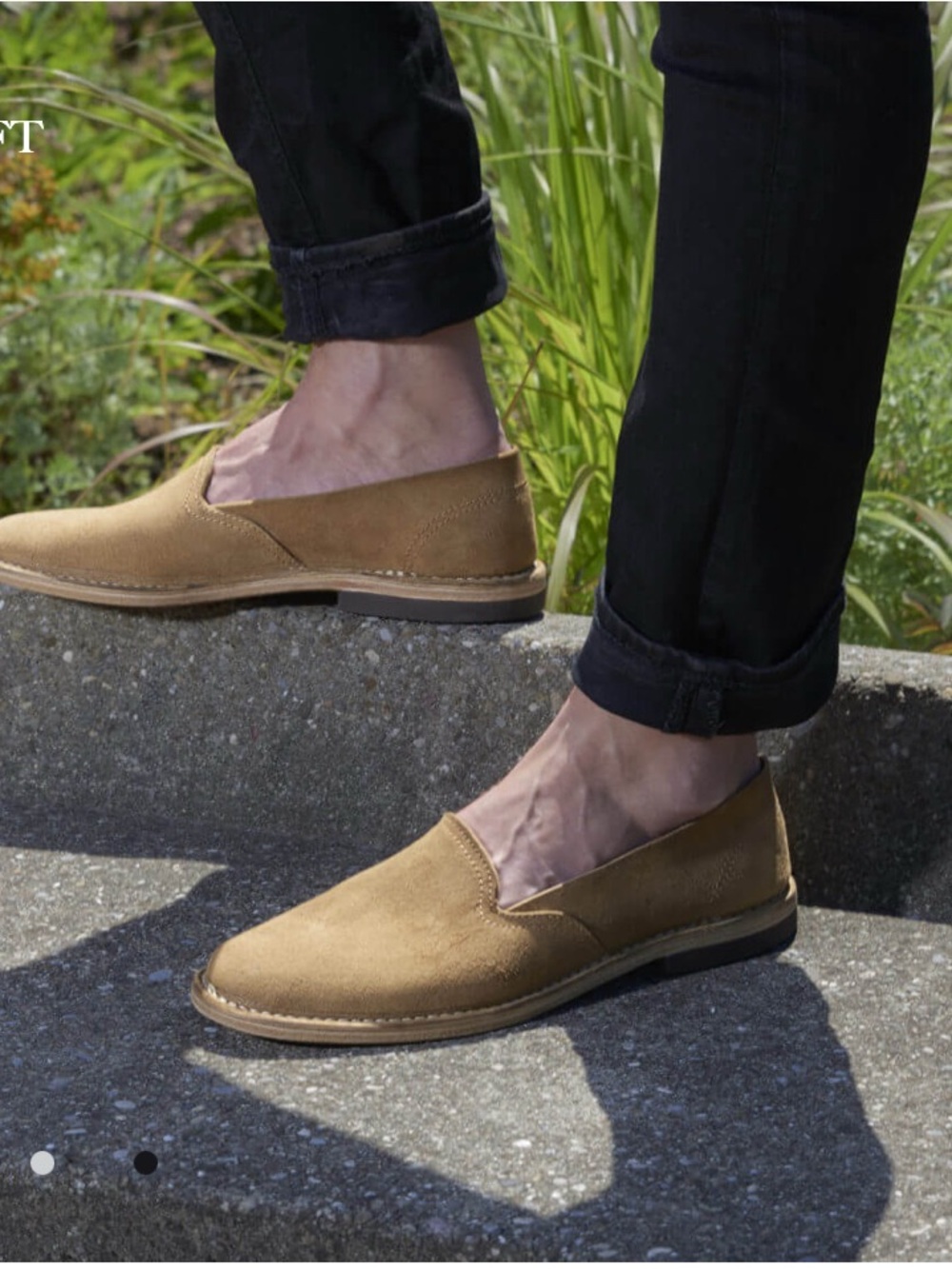 Cervo volante Casual Slip-On Loafers in Tan deer leather Suede